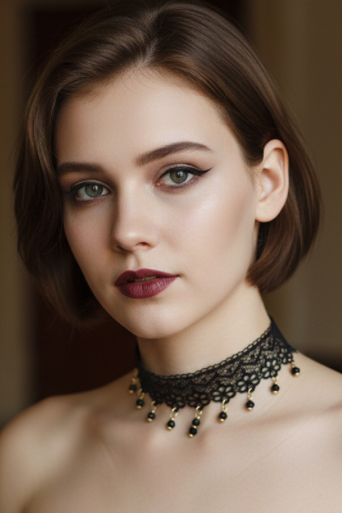 Zet Style “Raven Mourne – Kuzgunun Ağıtı” Siyah Dantel Choker Gotik Kolye