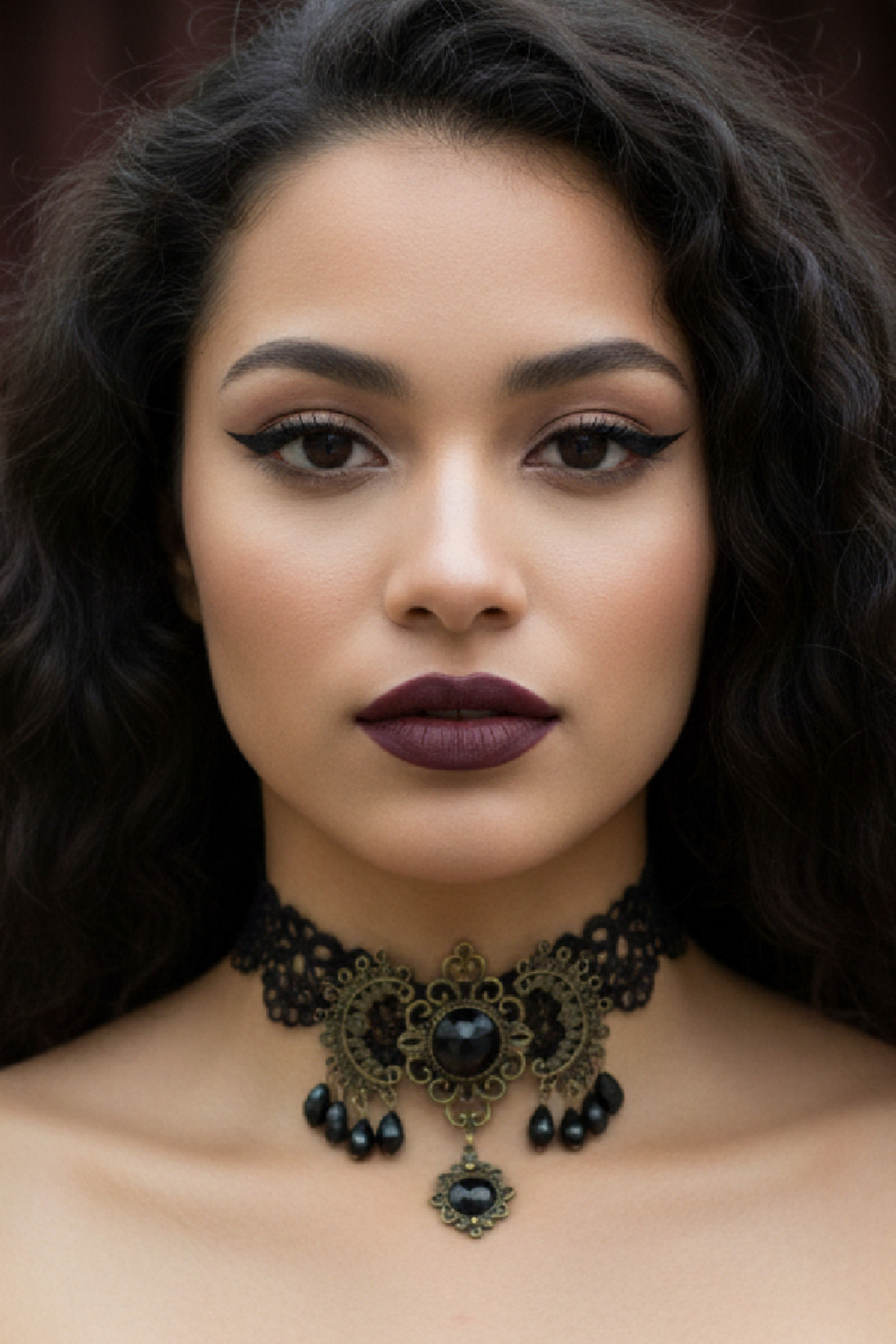 Zet Style Arcana Koleksiyonu “Arcana Noctis – Gecenin Sırları” Siyah Dantel Choker Gotik Kolye - Görsel 2