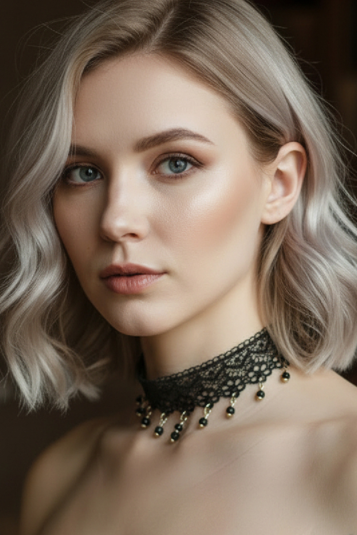 Zet Style “Raven Mourne – Kuzgunun Ağıtı” Siyah Dantel Choker Gotik Kolye - Görsel 3