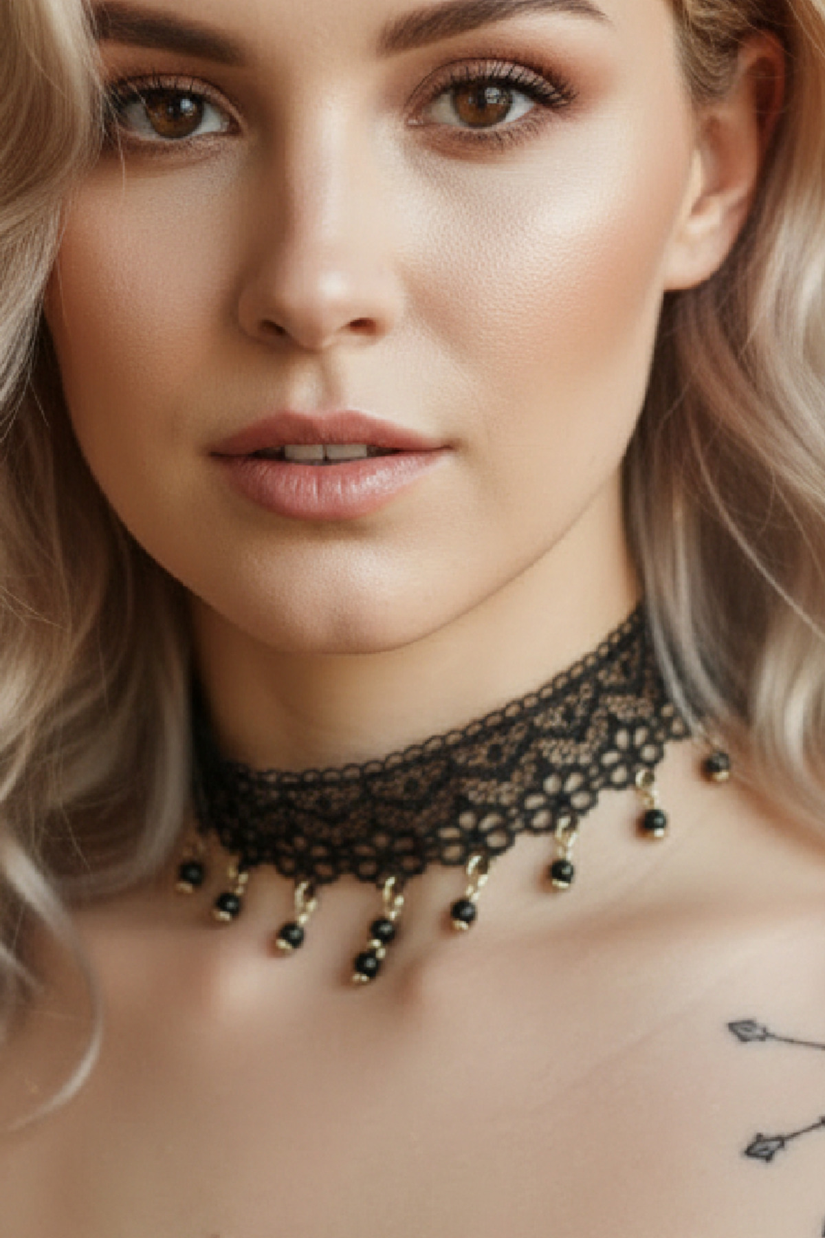 Zet Style “Raven Mourne – Kuzgunun Ağıtı” Siyah Dantel Choker Gotik Kolye - Görsel 5
